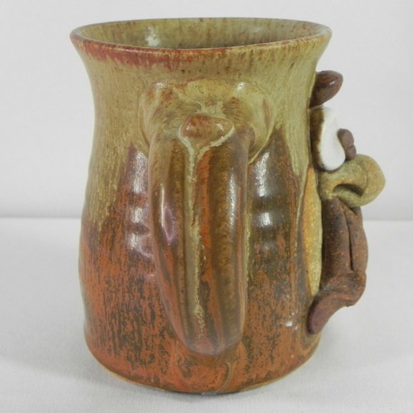 Village Potter Stoneware 3D Funny Face Mug - Picture 5 of 6